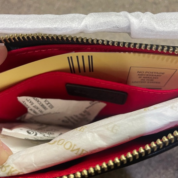 🆕 Dooney & Bourke Black Tartan Large Slim Wristlet - Picture 7 of 7